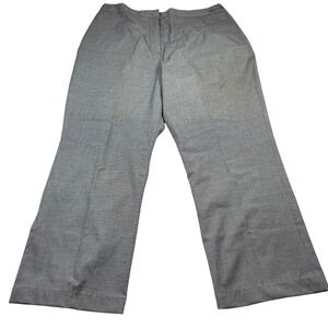 Merona Women's 14 Gray‎ Houndstooth Wide Leg Dress Pants Geometric Workwear